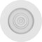 Ekena Millwork Standard Grayson Bullseye Rosette with Square Edge, 3"W x 3"H x 3/4"P ROSP030X030X075GRY02 - alternate 4